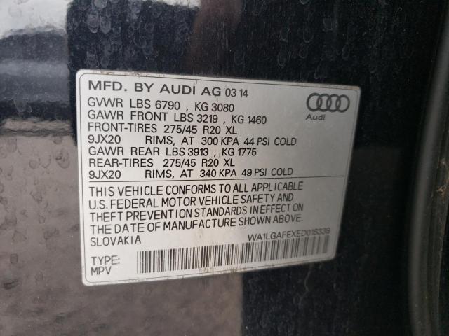 Photo 14 from auction – 2014 AUDI Q7 PREMIUM with VIN WA1LGAFEXED018338