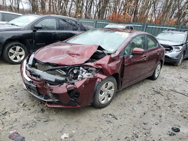 HONDA CIVIC LX 2015 with VIN 19XFB2F51FE293832 - Photo from auction