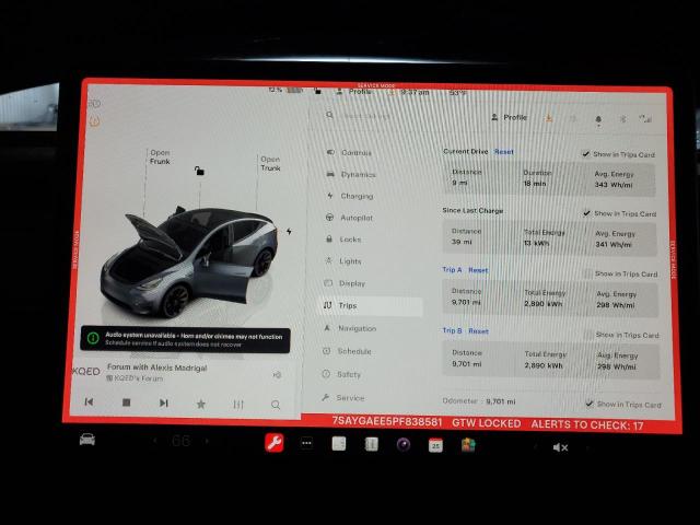 Photo 9 from auction – 2023 TESLA MODEL Y with VIN 7SAYGAEE5PF838581