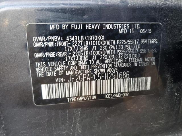Фото 14 с аукциона – 2015 SUBARU XV CROSSTR с VIN JF2GPAPC5FH291686