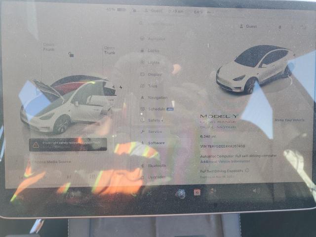 Photo 9 from auction – 2024 TESLA MODEL Y with VIN 7SAYGDEE4RA267408