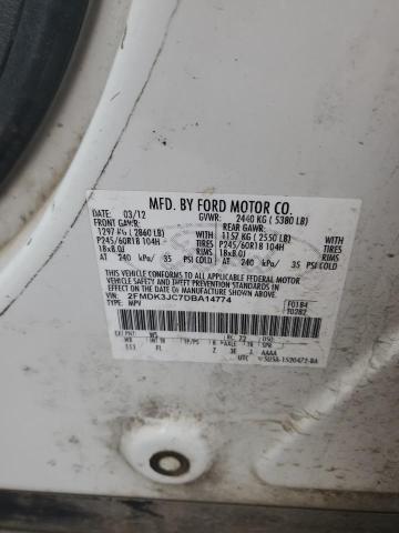 Photo 14 from auction – 2013 FORD EDGE SEL with VIN 2FMDK3JC7DBA14774