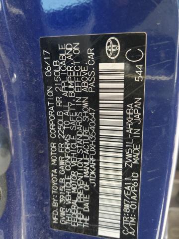 Photo 14 from auction – 2017 TOYOTA PRIUS with VIN JTDKARFUXH3540647