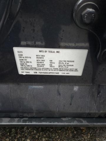 Photo 14 from auction – 2023 TESLA MODEL Y with VIN 7SAYGDEE3PF917443