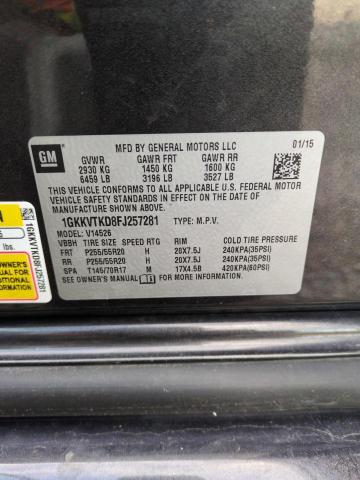 Photo 14 from auction – 2015 GMC ACADIA DEN with VIN 1GKKVTKD8FJ257281