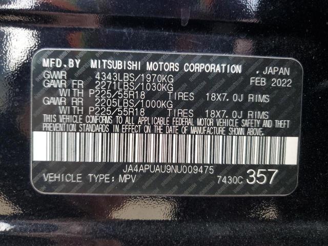 Photo 14 from auction – 2022 MITSUBISHI OUTLANDER with VIN JA4APUAU9NU009475