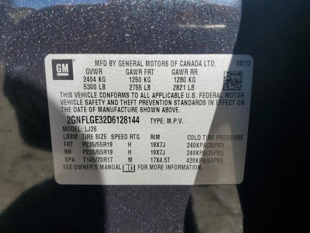 Photo 14 from auction – 2013 CHEVROLET EQUINOX LT with VIN 2GNFLGE32D6128144