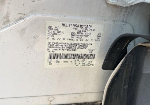 Photo 10 from auction – 2015 FORD EDGE TITAN with VIN 2FMTK4K97FBB56629
