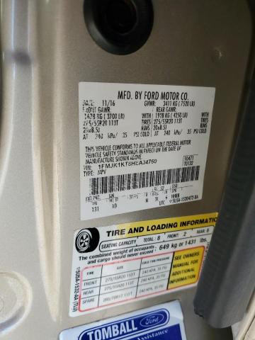 Photo 14 from auction – 2017 FORD EXPEDITION with VIN 1FMJK1KT8HEA34760