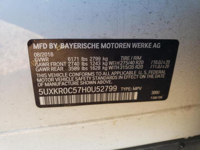 Photo 14 from auction – 2017 BMW X5 XDRIVE3 with VIN 5UXKR0C57H0U52799