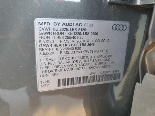 Photo 14 from auction – 2023 AUDI Q3 PREMIUM with VIN WA1EECF38P1115583