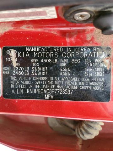 Photo 14 from auction – 2015 KIA SPORTAGE L with VIN KNDPBCAC3F7723537