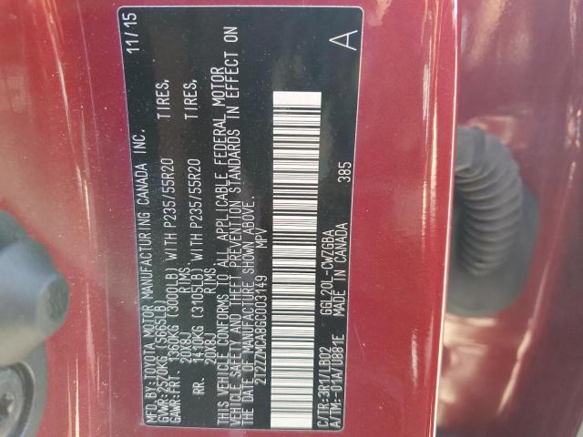 Photo 14 from auction – 2016 LEXUS RX 350 with VIN 2T2ZZMCA8GC003149
