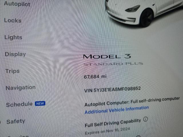 Photo 9 from auction – 2021 TESLA MODEL 3 with VIN 5YJ3E1EA8MF098952