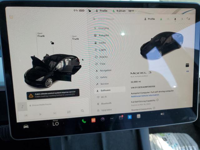 Photo 9 from auction – 2021 TESLA MODEL 3 with VIN 5YJ3E1EA2MF065106