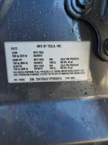 Photo 14 from auction – 2023 TESLA MODEL Y with VIN 7SAYGDEE1PF859414