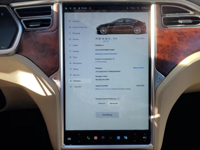 Photo 9 from auction – 2014 TESLA MODEL S with VIN 5YJSA1H18EFP33687
