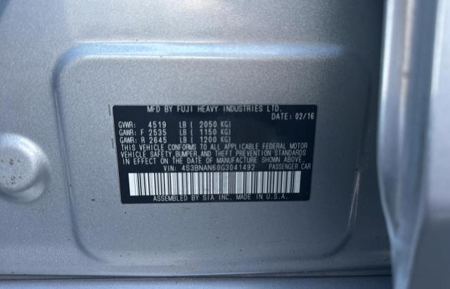 Photo 10 from auction – 2016 SUBARU LEGACY 2.5 with VIN 4S3BNAN60G3041492
