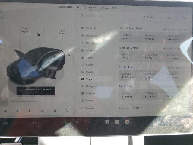 Photo 9 from auction – 2023 TESLA MODEL Y with VIN 7SAYGDEE0PF909431