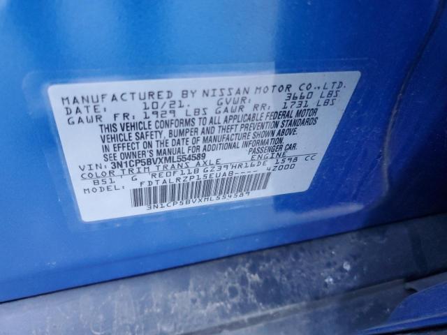 Photo 14 from auction – 2021 NISSAN KICKS S with VIN 3N1CP5BVXML554589