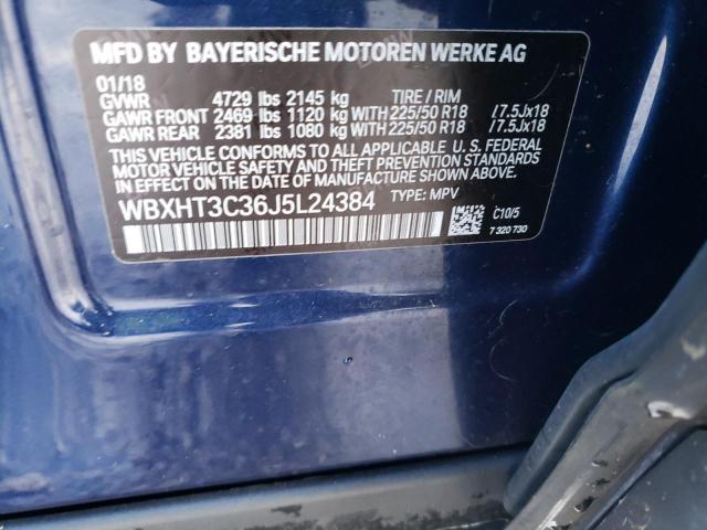 Photo 14 from auction – 2018 BMW X1 XDRIVE2 with VIN WBXHT3C36J5L24384