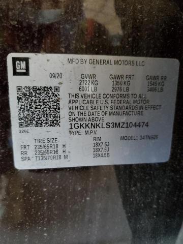 Photo 14 from auction – 2021 GMC ACADIA SLE with VIN 1GKKNKLS3MZ104474