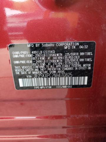 Photo 14 from auction – 2022 SUBARU FORESTER L with VIN JF2SKAPC2NH470825