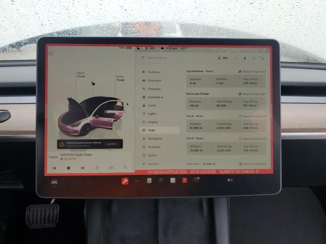 Photo 9 from auction – 2023 TESLA MODEL 3 with VIN 5YJ3E1EAXPF547326