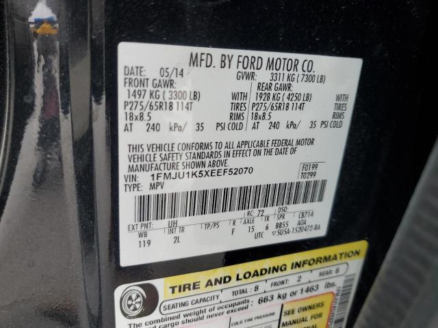 Photo 14 from auction – 2014 FORD EXPEDITION with VIN 1FMJU1K5XEEF52070