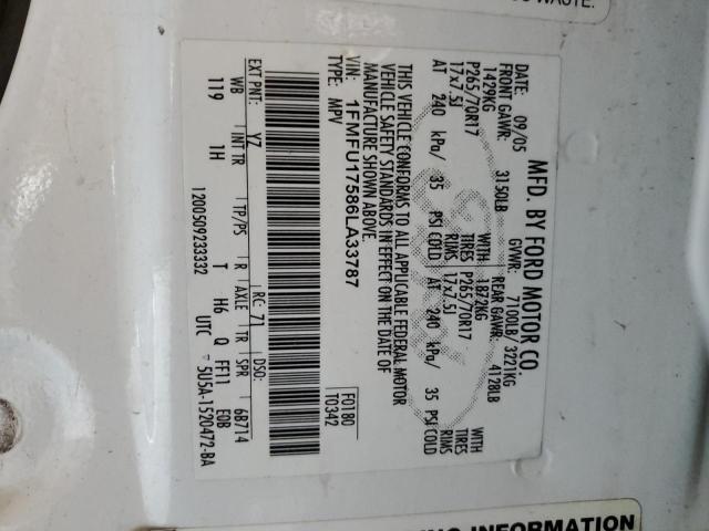 Photo 14 from auction – 2006 FORD EXPEDITION with VIN 1FMFU17586LA33787
