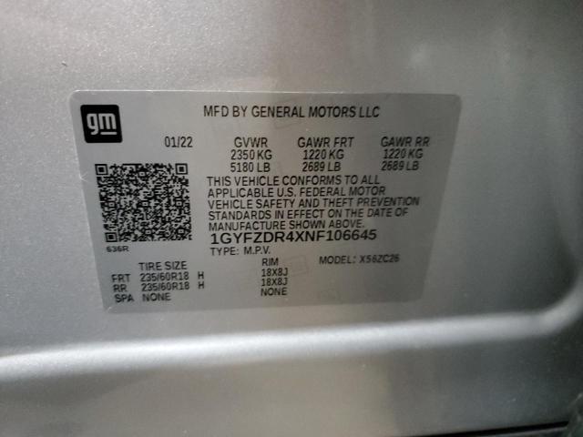 Photo 14 from auction – 2022 CADILLAC XT4 PREMIU with VIN 1GYFZDR4XNF106645