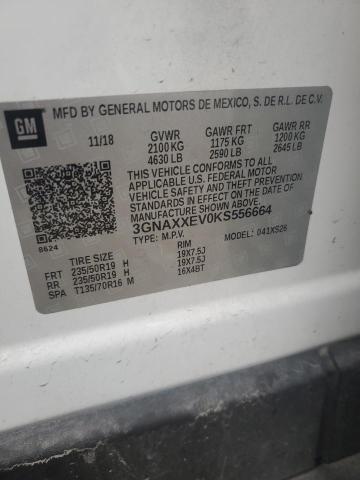 Photo 14 from auction – 2019 CHEVROLET EQUINOX PR with VIN 3GNAXXEV0KS556664