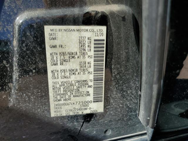 Photo 14 from auction – 2020 NISSAN FRONTIER S with VIN 1N6ED0EA7LN725000