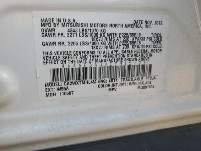 Photo 14 from auction – 2014 MITSUBISHI OUTLANDER with VIN 4A4AP3AU4EE015123
