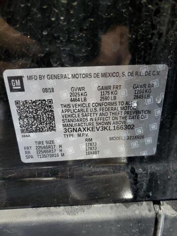 Photo 14 from auction – 2019 CHEVROLET EQUINOX LT with VIN 3GNAXKEV3KL166302