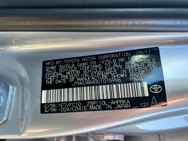 Photo 10 from auction – 2012 TOYOTA SCION XD with VIN JTKKU4B40C1015996