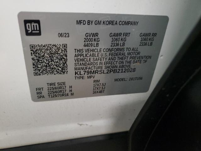 Photo 14 from auction – 2023 CHEVROLET TRAILBLAZE with VIN KL79MRSL2PB212028