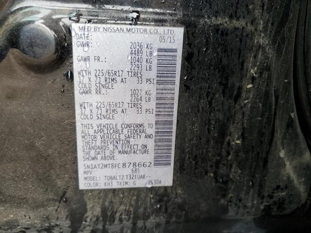Photo 14 from auction – 2015 NISSAN ROGUE S with VIN 5N1AT2MT8FC878662