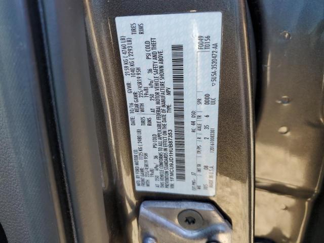 Photo 14 from auction – 2017 FORD ESCAPE TIT with VIN 1FMCU9JD1HUB87353