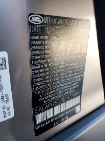 Photo 14 from auction – 2021 LAND ROVER RANGE ROVE with VIN SALWR2SU0MA770932