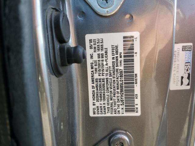 Photo 14 from auction – 2005 HONDA ELEMENT EX with VIN 5J6YH28685L018097