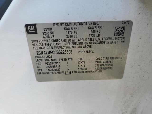 Photo 14 from auction – 2011 CHEVROLET EQUINOX LT with VIN 2CNALDEC6B6225308