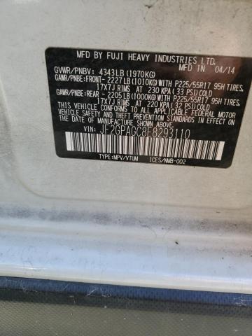 Photo 14 from auction – 2014 SUBARU XV CROSSTR with VIN JF2GPAGC8E8293110