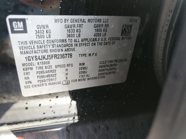 Снимка 14 от търг – 2015 CADILLAC ESCALADE E с VIN 1GYS4JKJ5FR236778