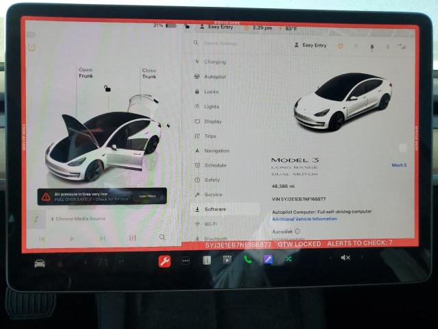 Photo 9 from auction – 2022 TESLA MODEL 3 with VIN 5YJ3E1EB7NF166877