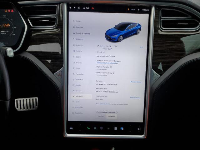 Photo 9 from auction – 2016 TESLA MODEL S with VIN 5YJSA1E25GF120359