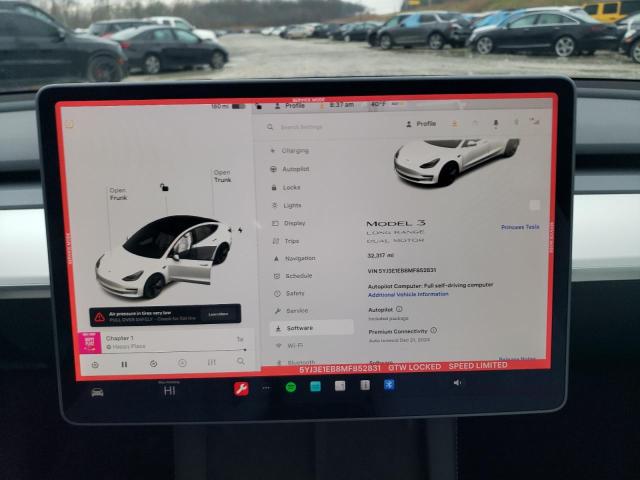 Photo 9 from auction – 2021 TESLA MODEL 3 with VIN 5YJ3E1EB8MF852831