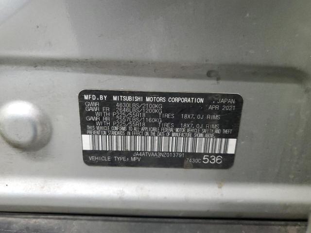 Photo 14 from auction – 2022 MITSUBISHI ECLIPSE CR with VIN JA4ATVAA3NZ013791