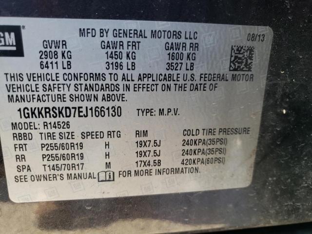 Photo 14 from auction – 2014 GMC ACADIA SLT with VIN 1GKKRSKD7EJ166130