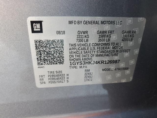 Photo 14 from auction – 2019 CADILLAC ESCALADE E with VIN 1GYS3HKJ4KR126987